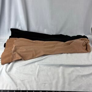 X2 Bauerfeind Venotrain Micro AG CCL 1 XL Short Beige Black Compression Socks